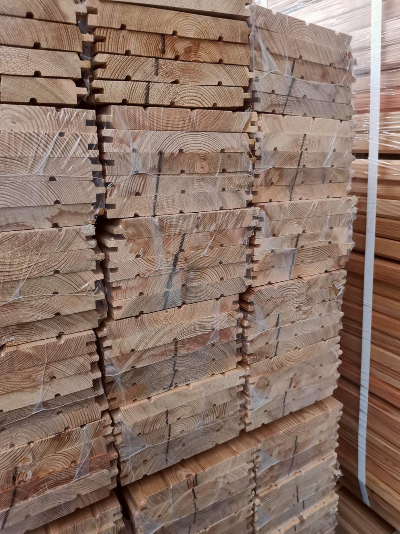 Perline legno; 16х145х4000mm; BC; larice siberiano - 22,82 €/m²