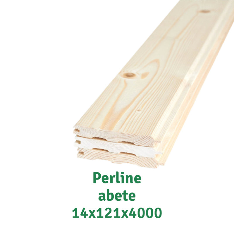 Perline legno; 14х121х4000mm; AB; abete - 12,78 €/m² – Pellet Legnami Brenta