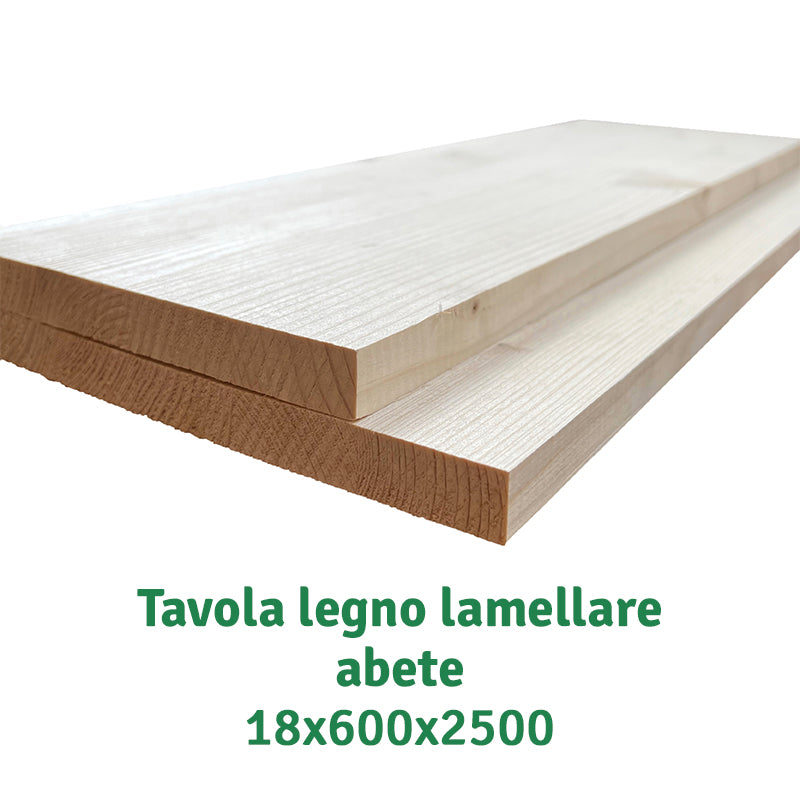 Pannello legno lamellare; 18x600x2500; AB; abete - €27,33 al Mq