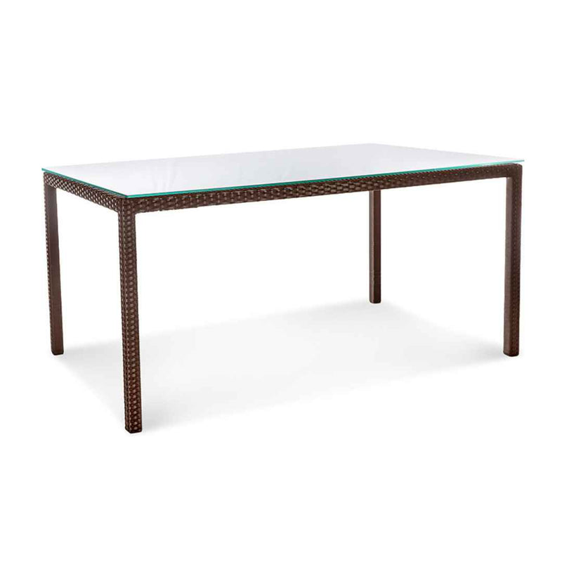 Tavolo in rattan sintetico KIPRUS Terico 160×90×75 cm. Colore: marrone