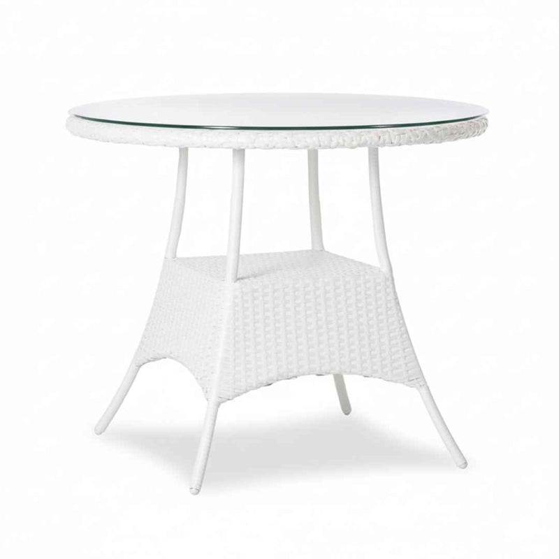 Tavolo in rattan sintetico BALINA Terico. Colore: bianco