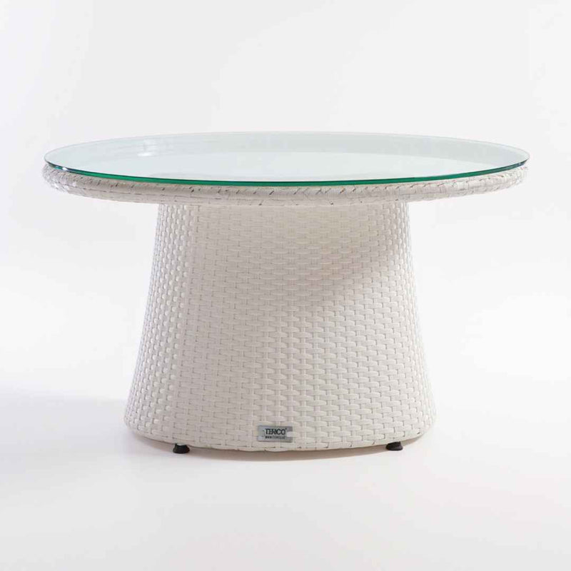 Tavolo in rattan sintetico RIKITEA Terico. Colore: bianco