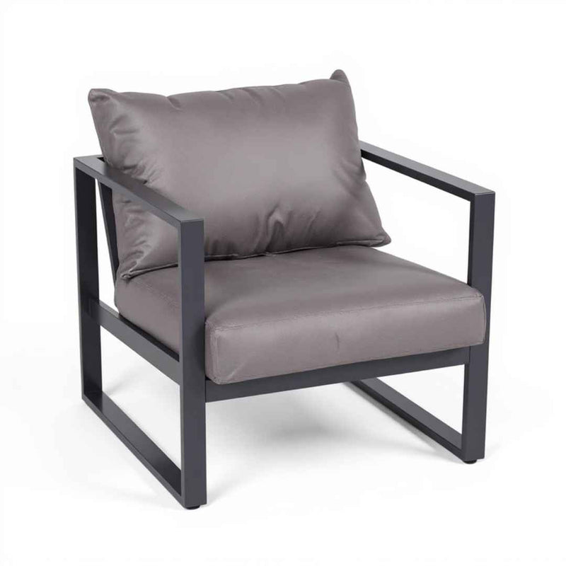 Poltrona da giardino grande LOFT. Colore: grafite