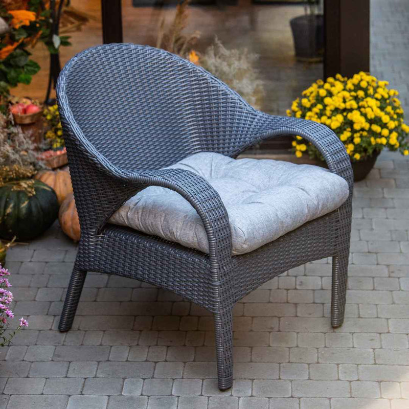 Poltrona in rattan sintetico Florence Terico. Colore: grafite