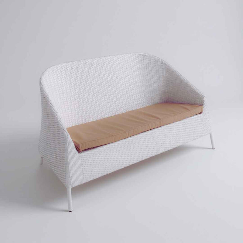 Divano in rattan sintetico RIKITEA Terico. Colore: bianco