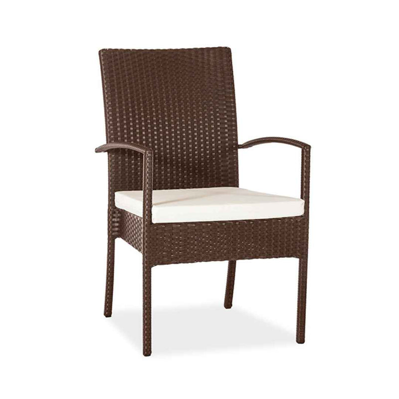 Sedia in rattan sintetico MAVERO Maxi Terico. Colore: marrone