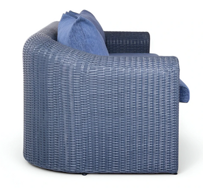 Grande divano a tre posti intrecciato in rattan sintetico AMPIR