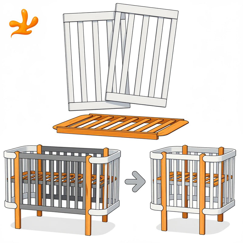 Set di trasformazione per lettino Zukko / Zukko Soft - Colore: bianco