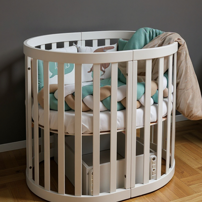 Meccanismo a dondolo per lettini Mikko Gekko (90×70). Longitudinale, senza cassetto. Colore: bianco