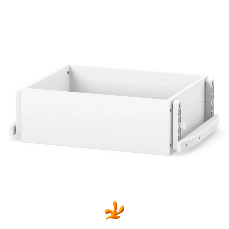 Meccanismo a dondolo per lettini Mikko Gekko (90×70). Longitudinale, senza cassetto. Colore: bianco