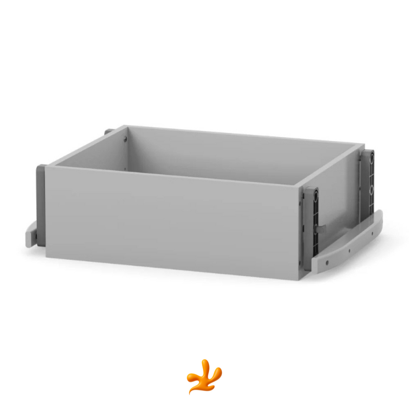 Meccanismo a dondolo per lettini Mikko Gekko (90×70). Longitudinale, senza cassetto. Colore: grigio scuro