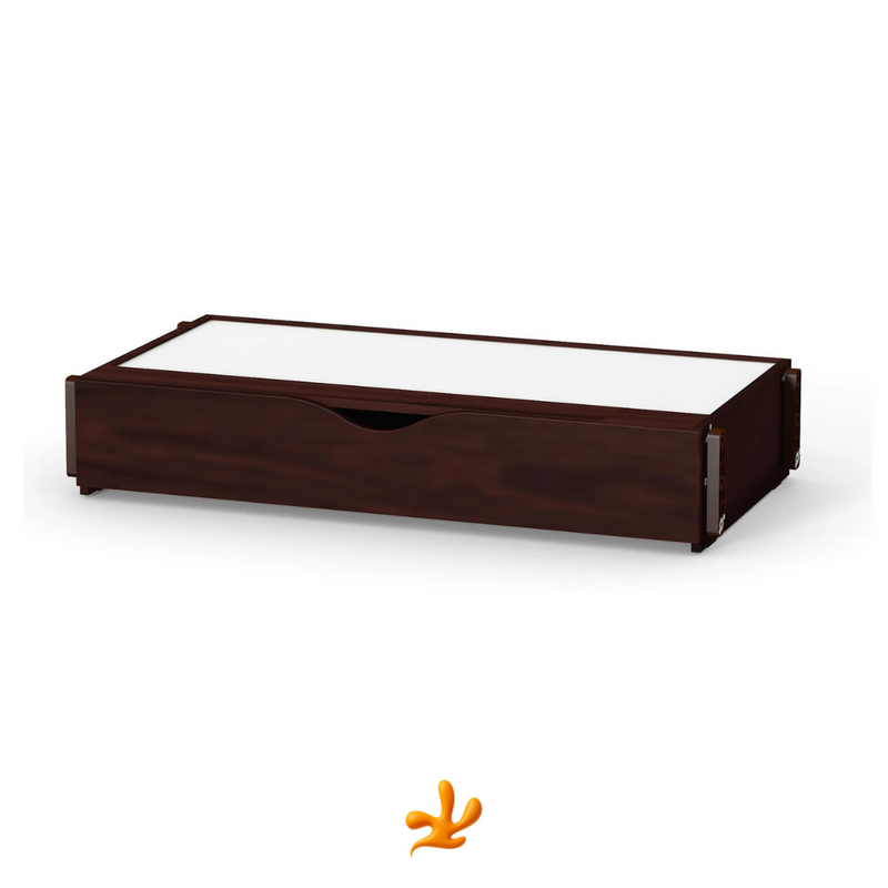 Meccanismo a dondolo Gekko. Adatto per lettini Sleeppo, Rinbo, Lappi, Robbi, Flatti. Con cassetto portaoggetti. Colore: legno scuro