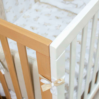 Lettino per bambini Lussi Gekko Kids 120x60. Colore: bianco - legno naturale