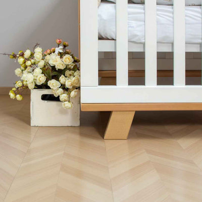 Lettino per bambini Lussi Gekko Kids 120x60. Colore: bianco - legno naturale