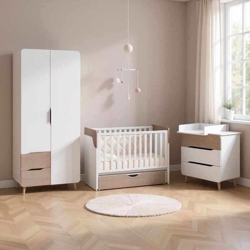 Lettino per bambini Belitto Gekko Kids 120x60. Bianco