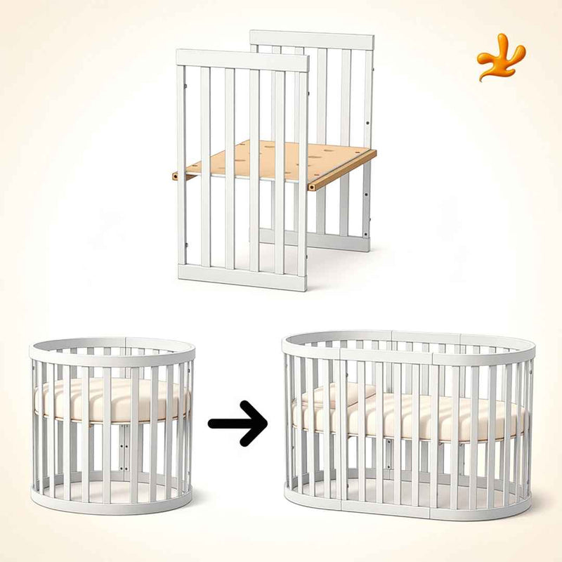 Set di trasformazione per lettino Mikko Gekko Kids – Bianco
