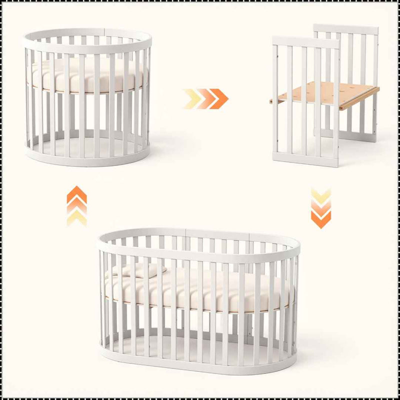Set di trasformazione per lettino Mikko Gekko Kids – Bianco