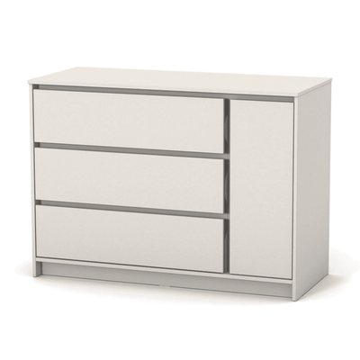 Cassettiera per bambini Lovitto Gekko Kids, 120x51x87 cm. Colore: cashmere