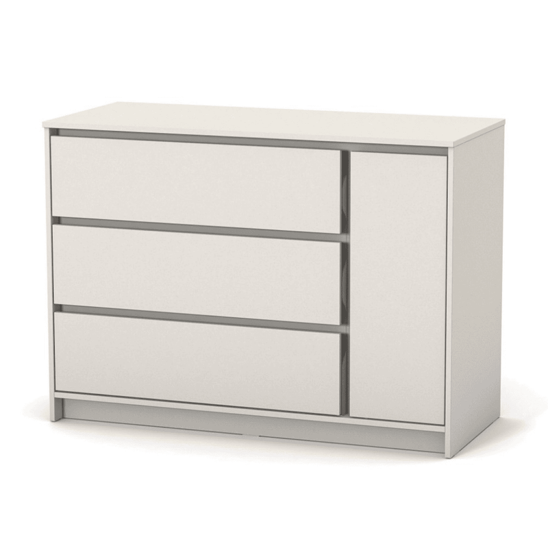 Cassettiera per bambini Lovitto Gekko Kids, 120x51x87 cm. Colore: cashmere