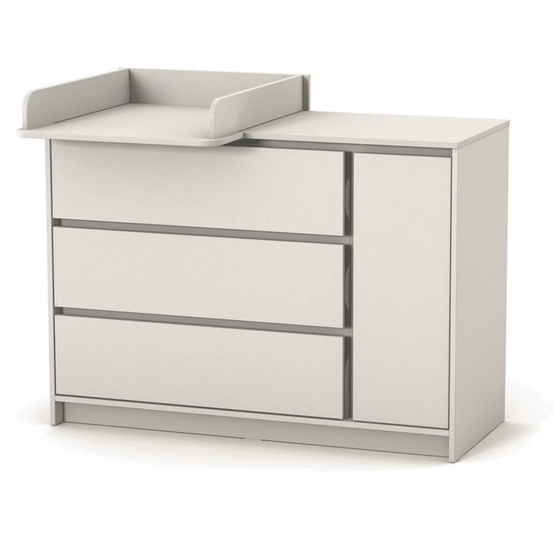 Cassettiera per bambini Lovitto Gekko Kids, 120x51x87 cm. Colore: cashmere