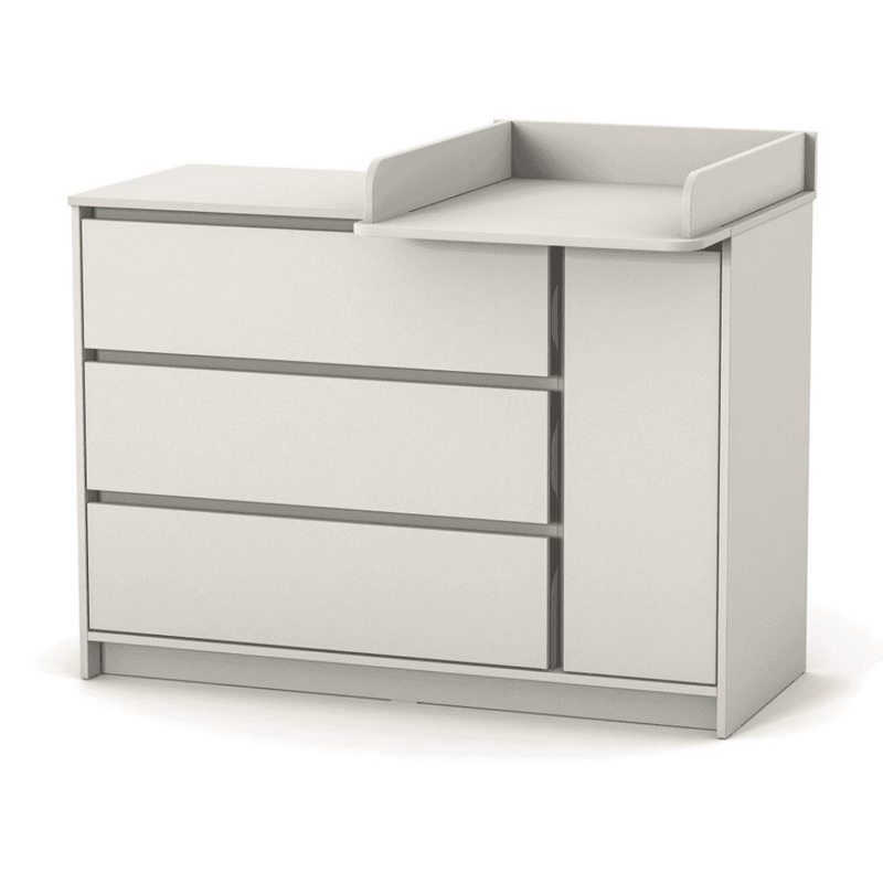 Cassettiera per bambini Lovitto Gekko Kids, 120x51x87 cm. Colore: cashmere
