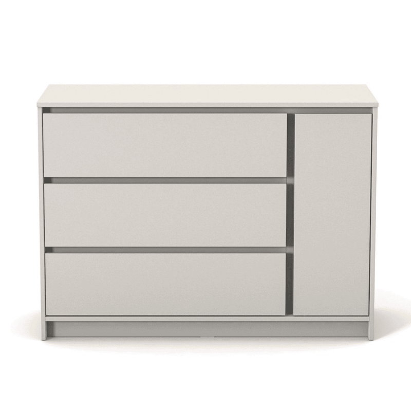 Cassettiera per bambini Lovitto Gekko Kids, 120x51x87 cm. Colore: cashmere
