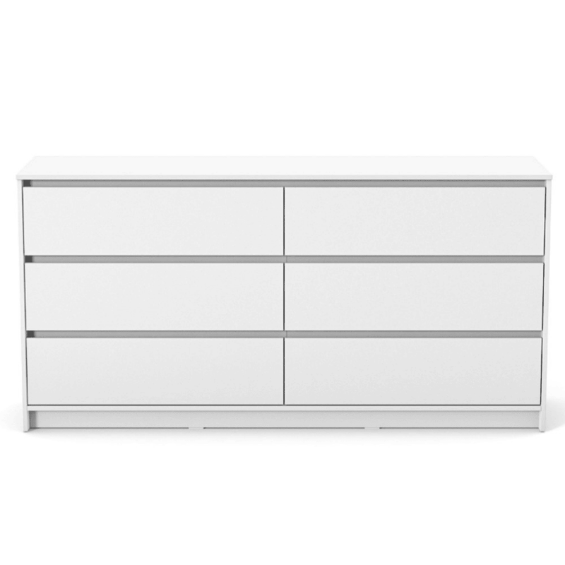 Cassettiera per bambini Lovitto Gekko Kids, 175x51x87 cm. Colore: bianco