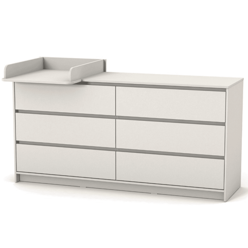 Cassettiera per bambini Lovitto Gekko Kids, 175x51x87 cm. Colore: cashmere