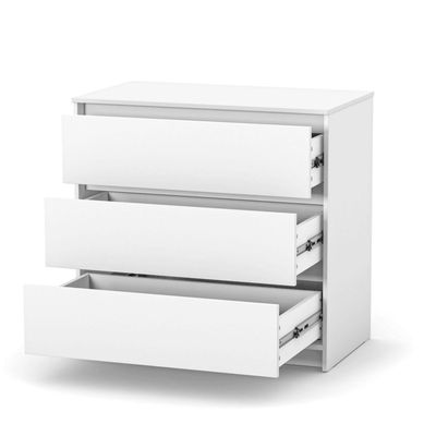 Cassettiera per bambini Lovitto Gekko Kids, 90x51x86 cm. Colore: bianco