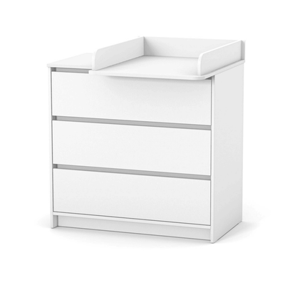 Cassettiera per bambini Lovitto Gekko Kids, 90x51x86 cm. Colore: bianco