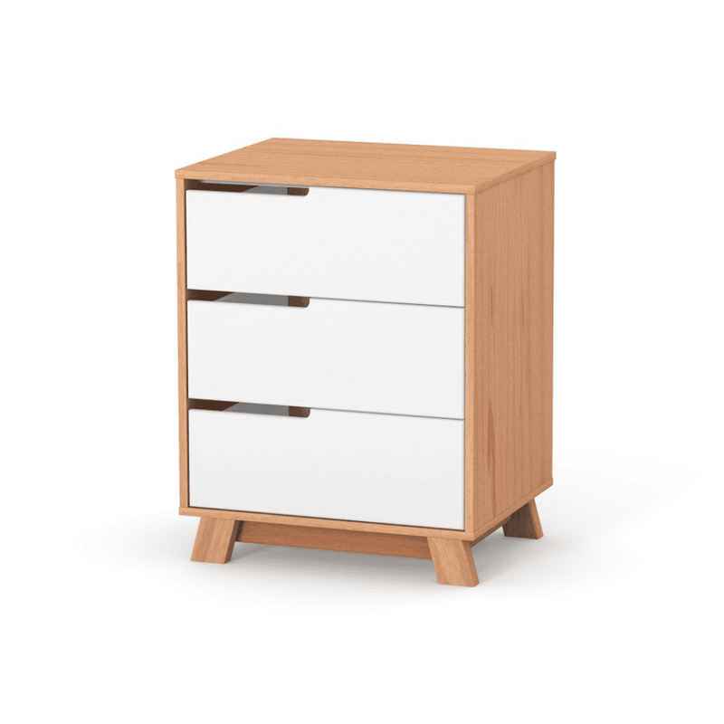 Cassettiera per bambini Lussi Gekko Kids, 60x49x80 cm. Colore: bianco - legno naturale