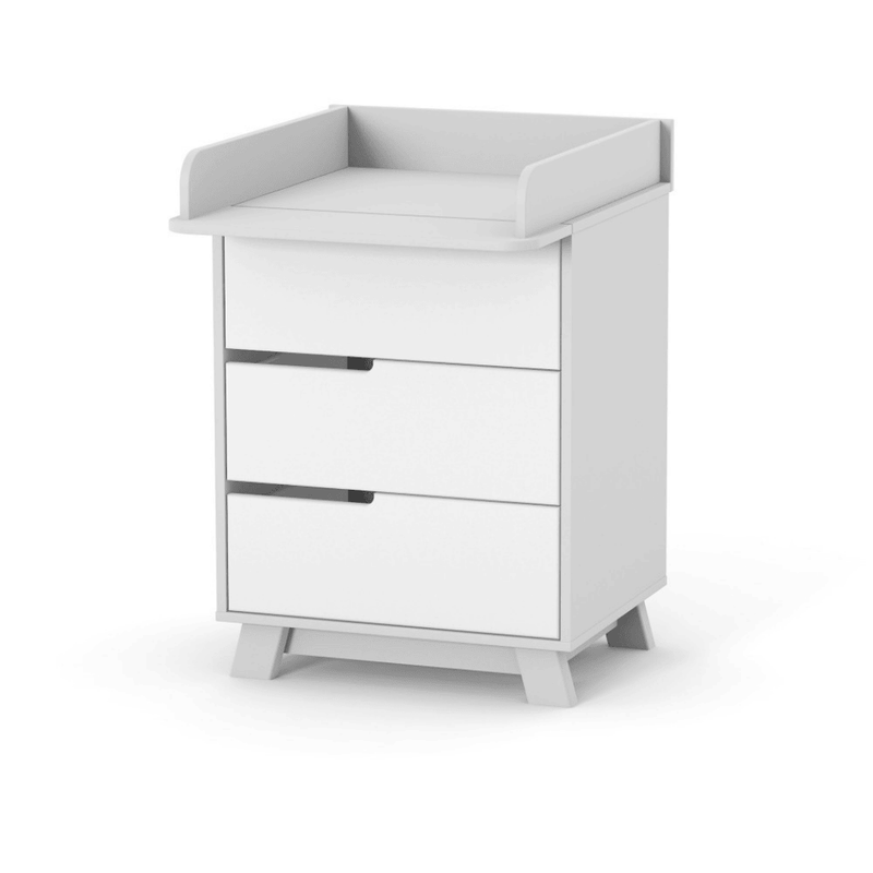 Cassettiera per bambini Lussi Gekko Kids, 60x49x80 cm. Colore: bianco - grigio