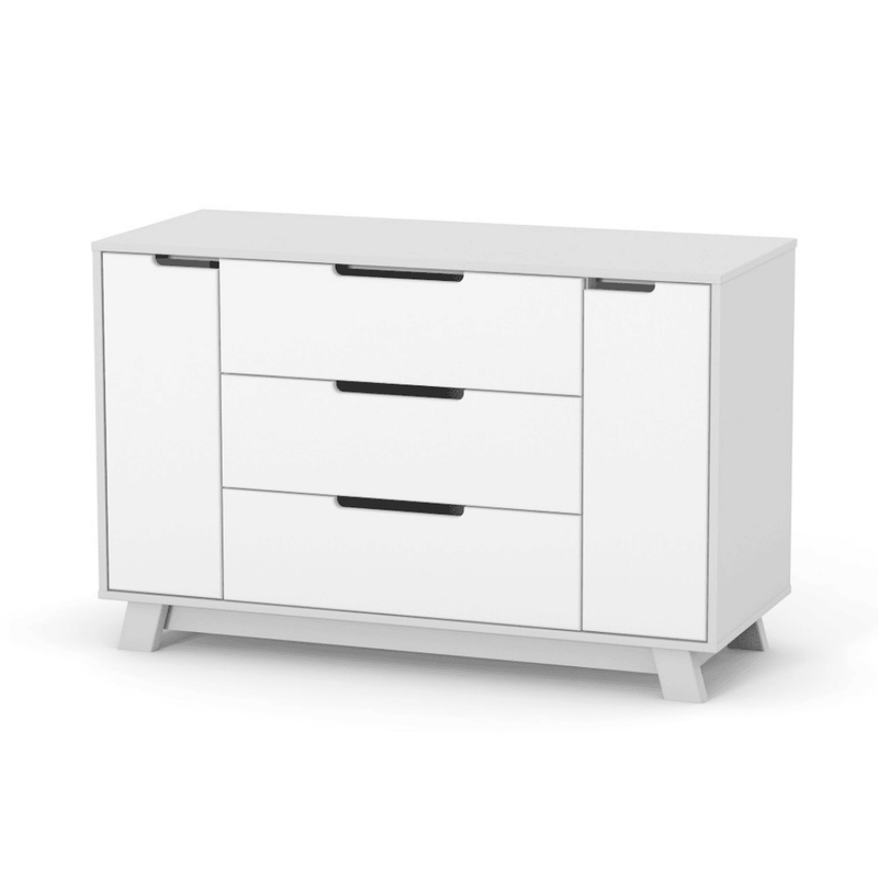 Cassettiera per bambini Lussi Gekko Kids, 120x49x77 cm. Colore: bianco - grigio