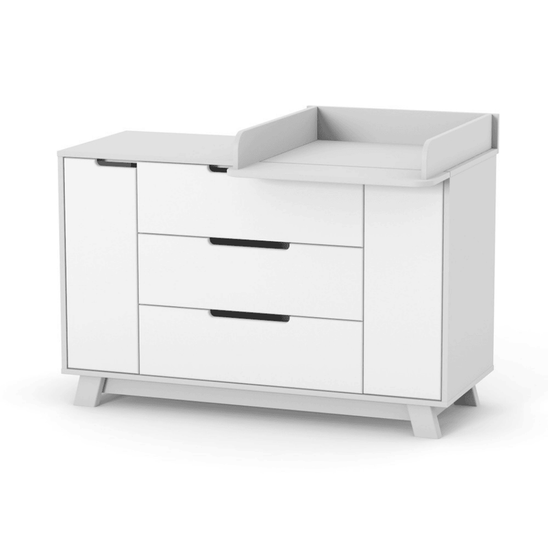 Cassettiera per bambini Lussi Gekko Kids, 120x49x77 cm. Colore: bianco - grigio