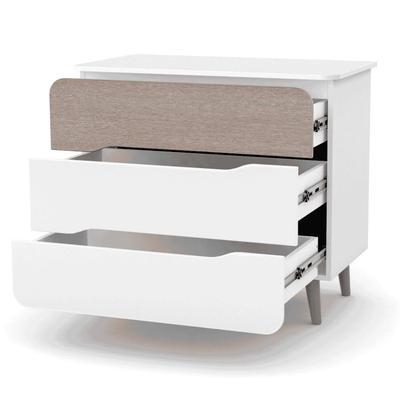Cassettiera per bambini Belitto Gekko Kids, 89x49x80 cm. Colore: bianco-beige