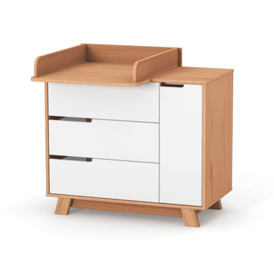 Fasciatoio aggiuntivo per cassettiera 600 Gekko Kids. Colore: legno naturale