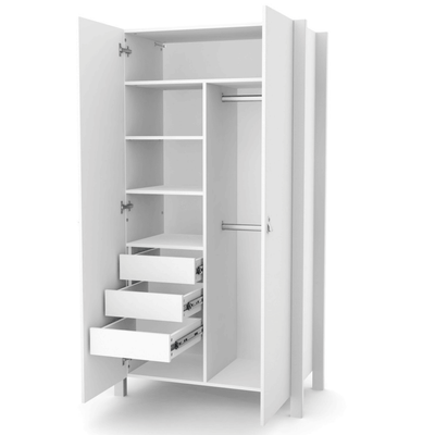 Armadio per bambini Zukko 960 Gekko Kids. Colore: bianco