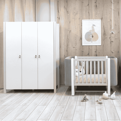 Armadio per bambini Zukko 1310 Gekko Kids. Colore: bianco-grigio