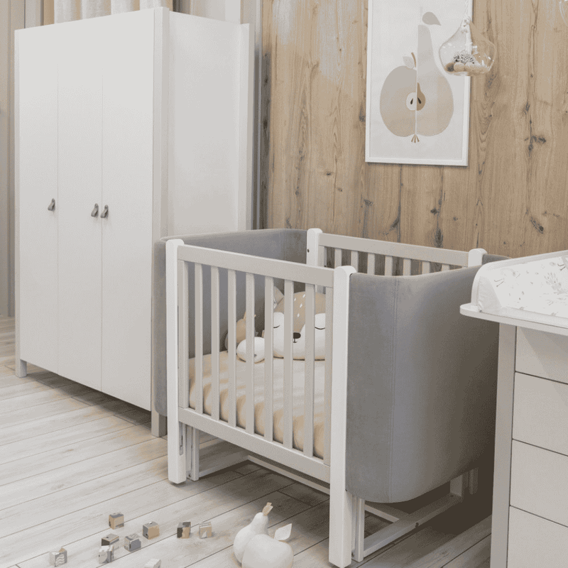 Armadio per bambini Zukko 1310 Gekko Kids. Colore: bianco-grigio