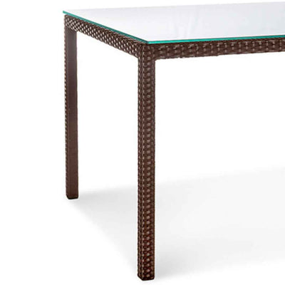 Tavolo in rattan sintetico KIPRUS Terico 160×90×75 cm. Colore: marrone