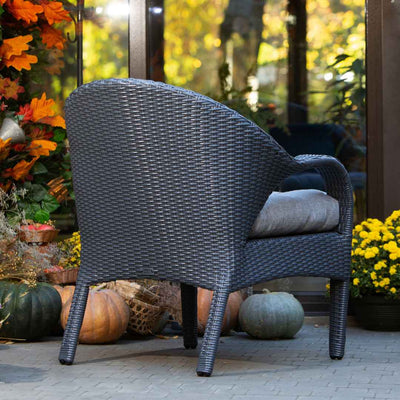 Poltrona in rattan sintetico Florence Terico. Colore: grafite