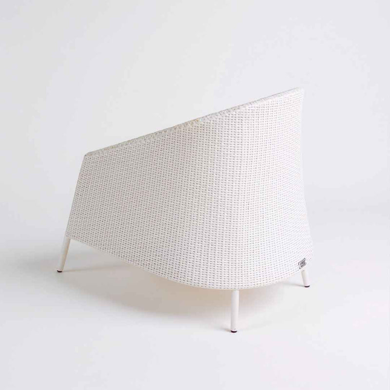 Poltrona in rattan sintetico RIKITEA Terico. Colore: bianco