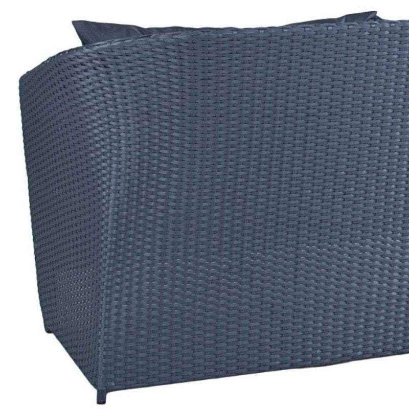 Divano in rattan sintetico BALINA Terico. Colore: grafite