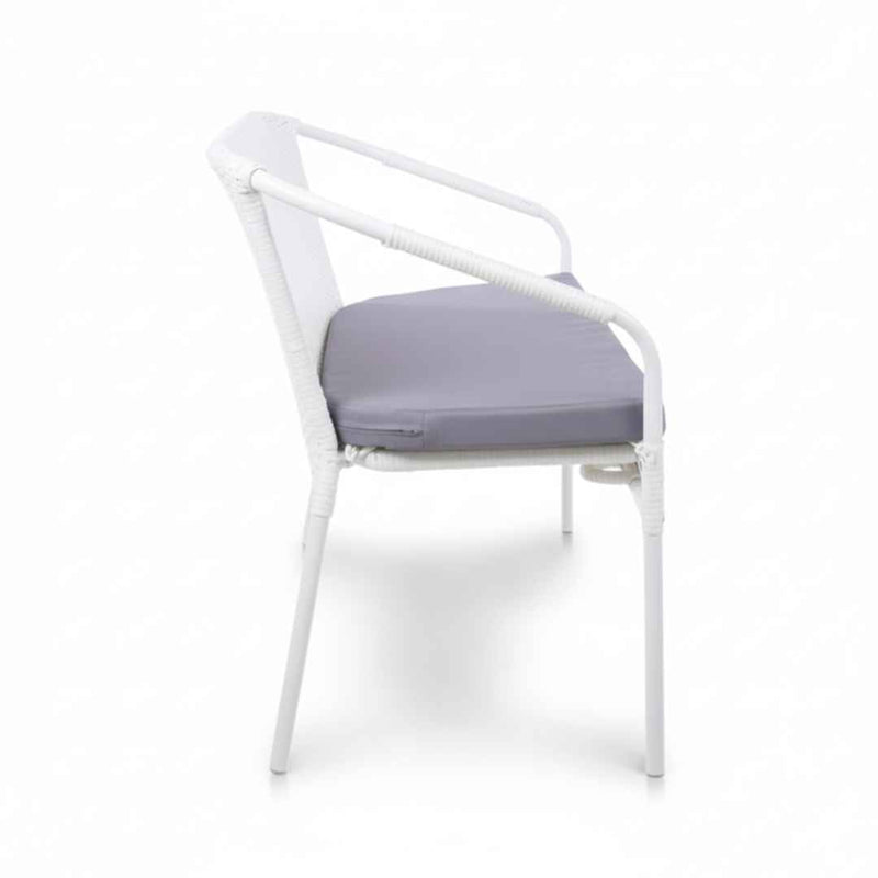 Divano in rattan sintetico VERONA LIGHT Terico. Colore: bianco