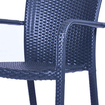 Sedia in rattan  sintetico KIPRUS Terico. Colore: grafite