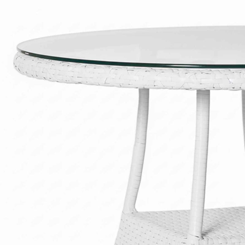 Tavolo in rattan sintetico BALINA Terico. Colore: bianco