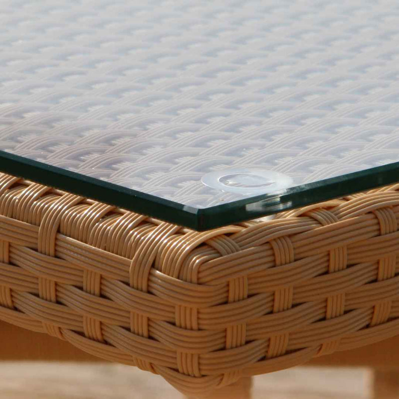 Tavolo in rattan sintetico EGIPTUS Terico 160×90×75 cm. Colore: beige