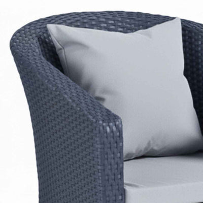 Sedia in rattan sintetico BALINA Terico. Colore: grafite