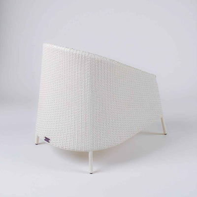 Poltrona in rattan sintetico RIKITEA Terico. Colore: bianco