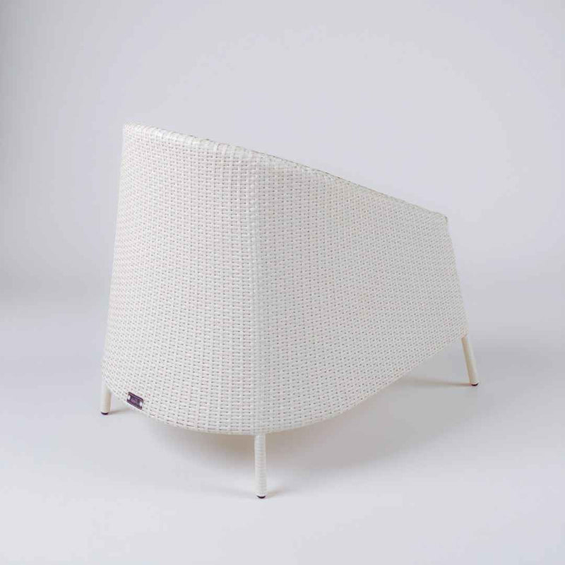 Poltrona in rattan sintetico RIKITEA Terico. Colore: bianco